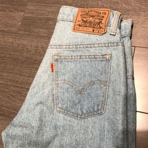 High waisted vintage Levi’s orange tab 24/25